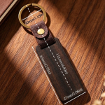 size Personalised Wooden Keychain