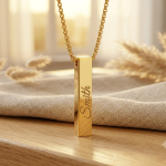 necklace9 Personalized Bar Necklace | Custom Name Engraved Pendant