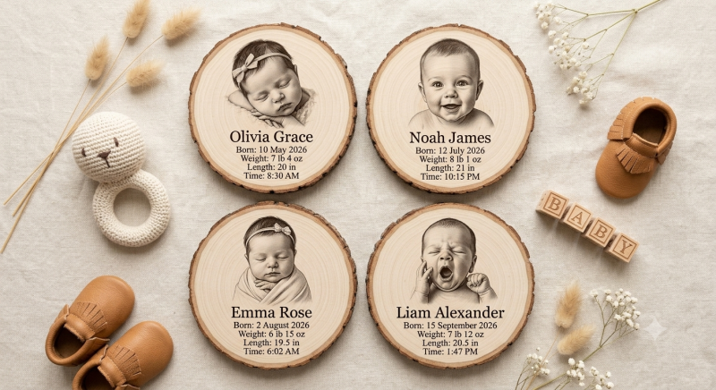 Bl1 Personalized Photo Wooden Plaque